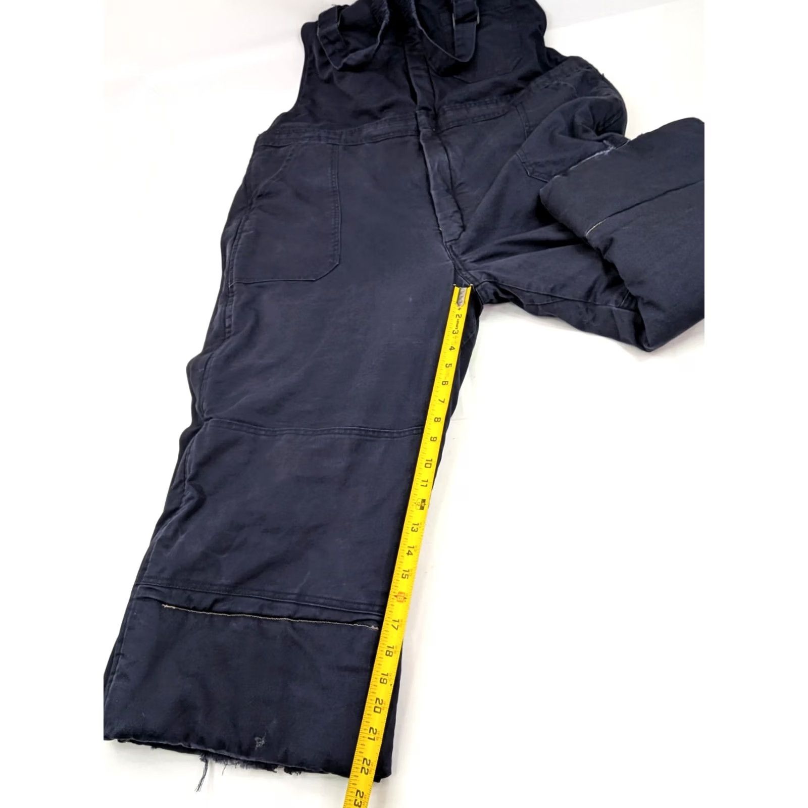 Vintage Bulwark Bib Overalls Flame Resistant Insulated 3XL Altered Leg (22" Inseam) Size US 39 - 3 Thumbnail