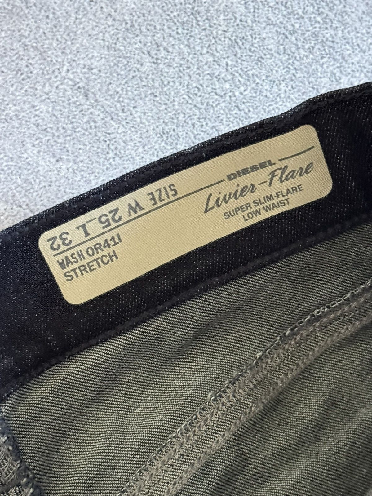 Diesel Diesel 25/32 Livier Flare low waist jeans trousers pants Y2K Size 25" / US 0 / IT 36 - 6 Thumbnail