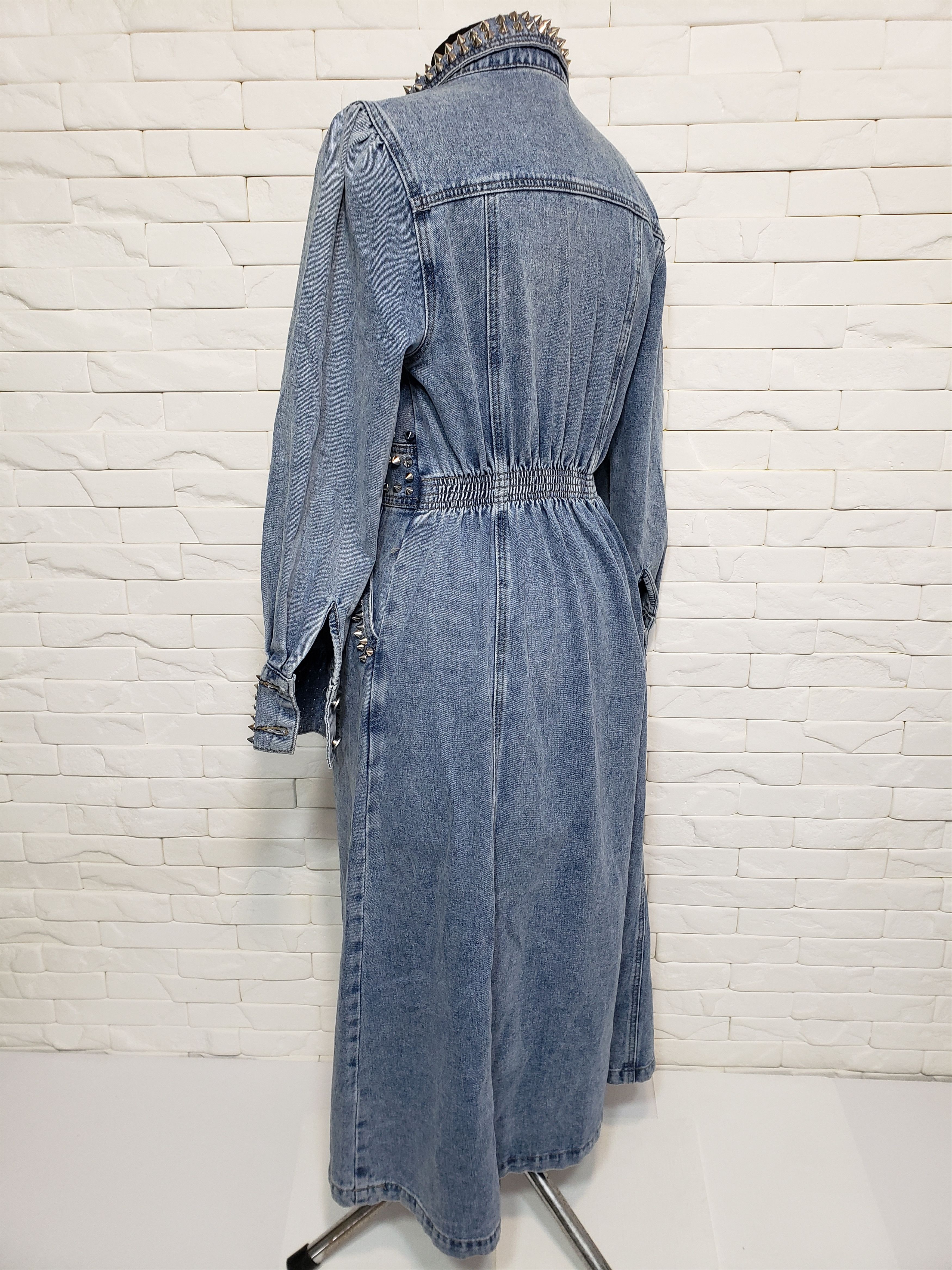 Denim & Co. Women's blue jumpsuit made of wonderful denim. Size 32" / US 10 / IT 46 - 7 Thumbnail