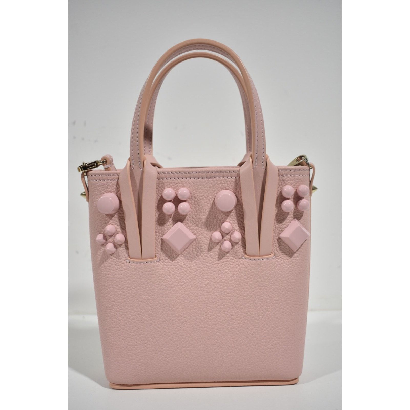 Christian Louboutin Christian Louboutin Stud Calf Leather Tote Crossbody Bag Size ONE SIZE - 8 Thumbnail