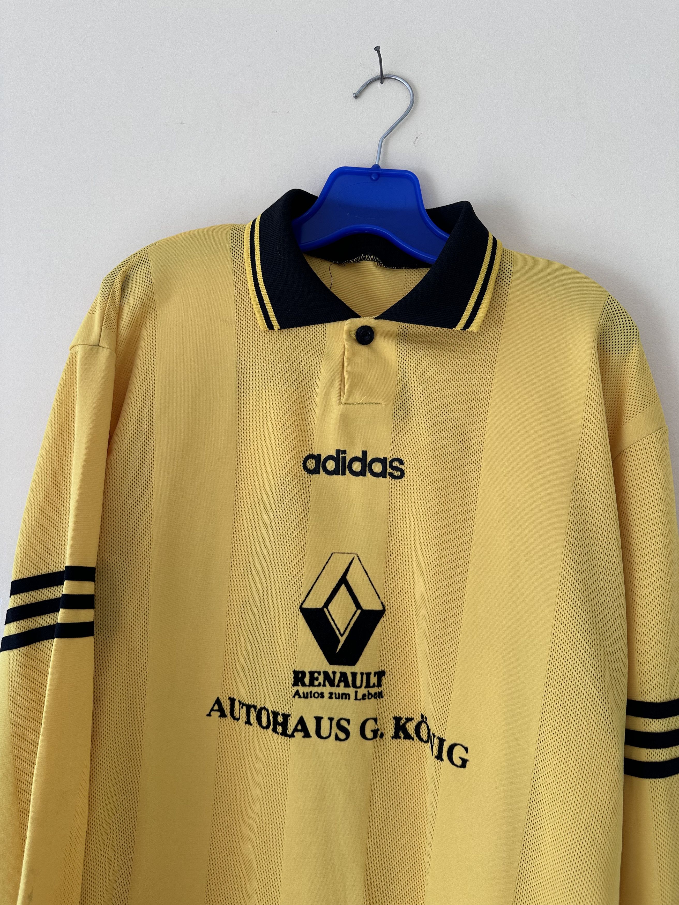 Adidas Rare Vintage Adidas Renault bundes league football tee Size US XL / EU 56 / 4 - 2 Thumbnail