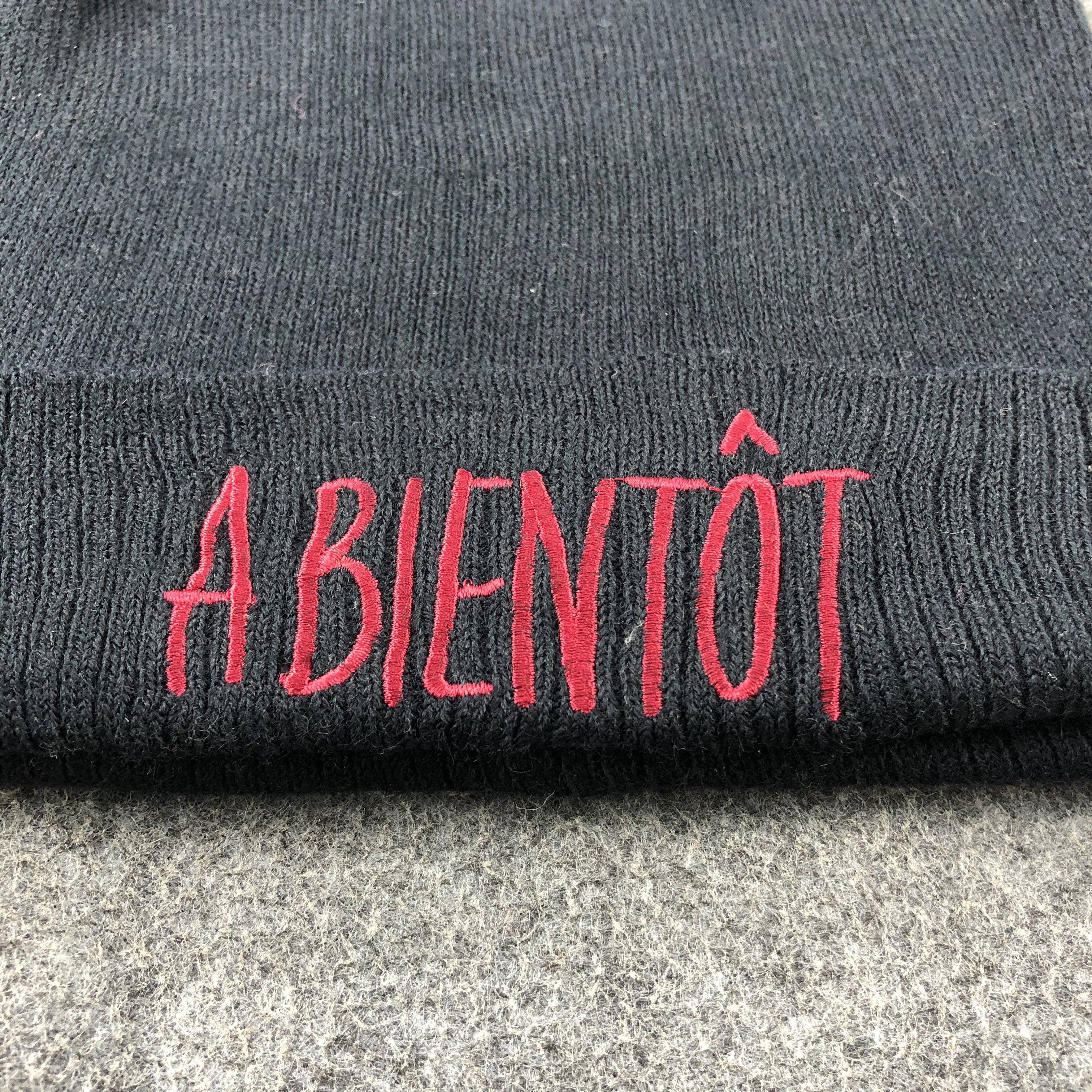 Vintage Unknown A Bientot Beanie Snowcap Snow Hat B499 Size ONE SIZE - 4 Thumbnail