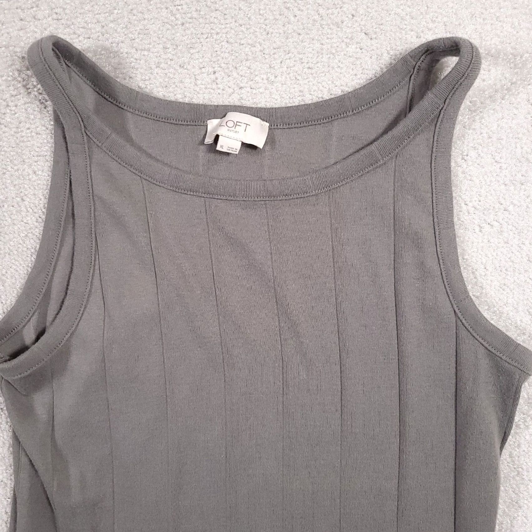 Loft VINTAGE Loft Outlet Tank Top Womens XL Gray Size XL / US 12-14 / IT 48-50 - 3 Thumbnail