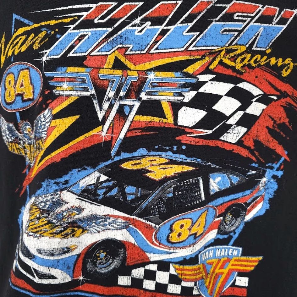 Etro VINTAGE Van Halen Racing T Shirt Mens Size Medium Black Hard Rock Retro Band Tee Size US M / EU 48-50 / 2 - 3 Thumbnail