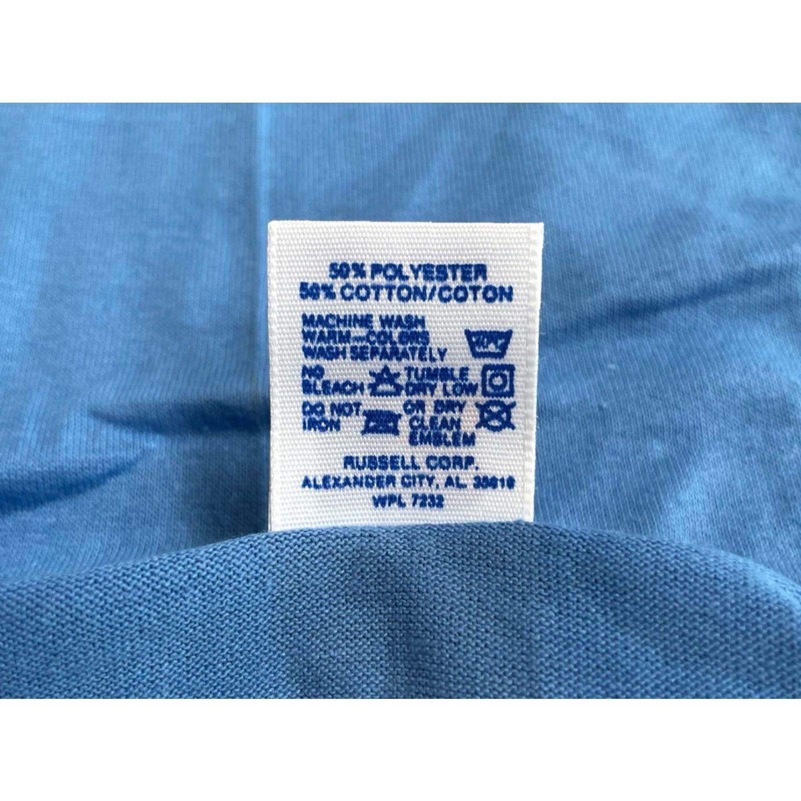 Russell Athletic VINTAGE Russell Athletic Baseball T-Shirt Mens L Blue 90s Deadstock USA Size US L / EU 52-54 / 3 - 4 Thumbnail