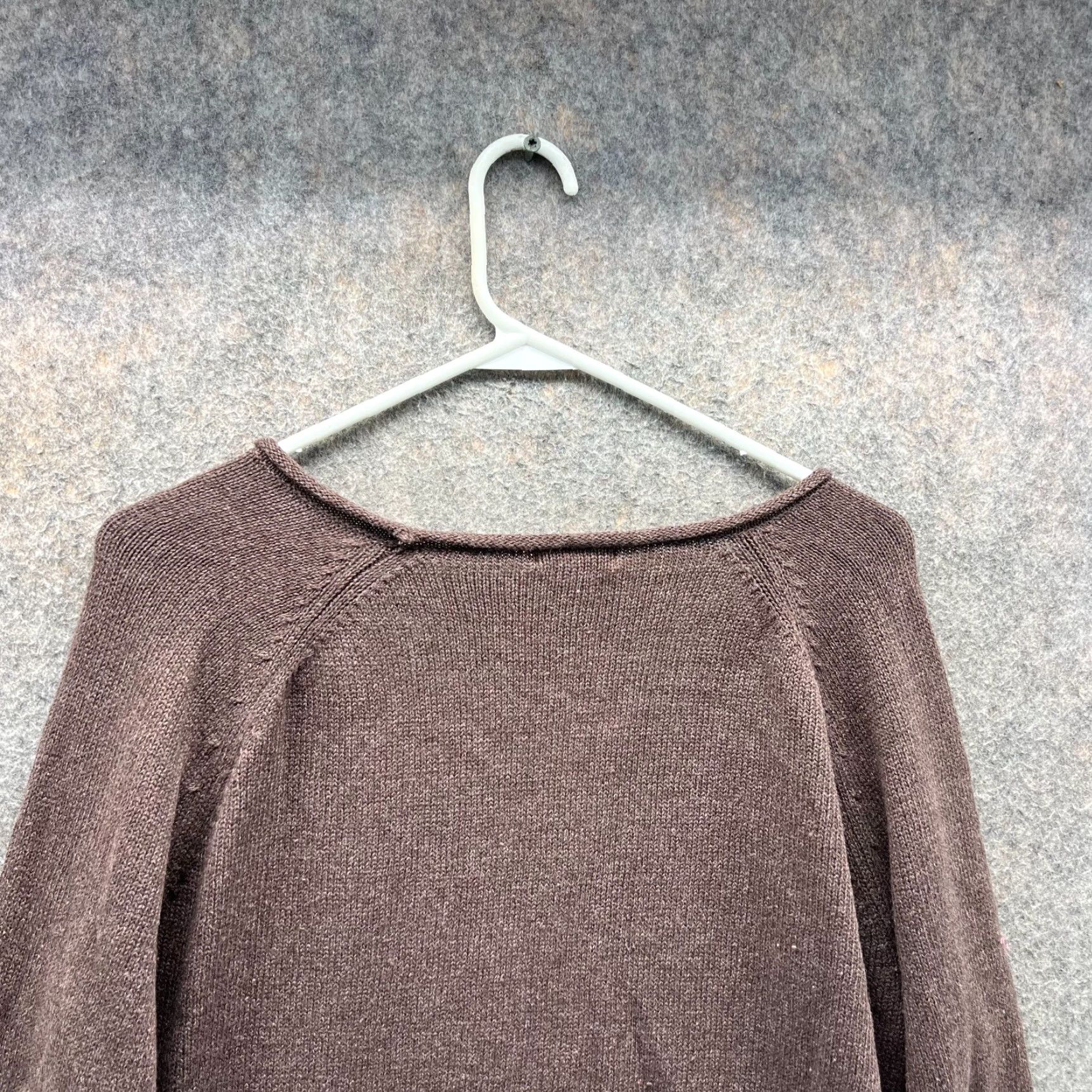 Eddie Bauer VINTAGE Eddie Bauer Sweater Women XL Brown Round Neck Pullover Knitted All Seasons Size XL / US 12-14 / IT 48-50 - 3 Thumbnail