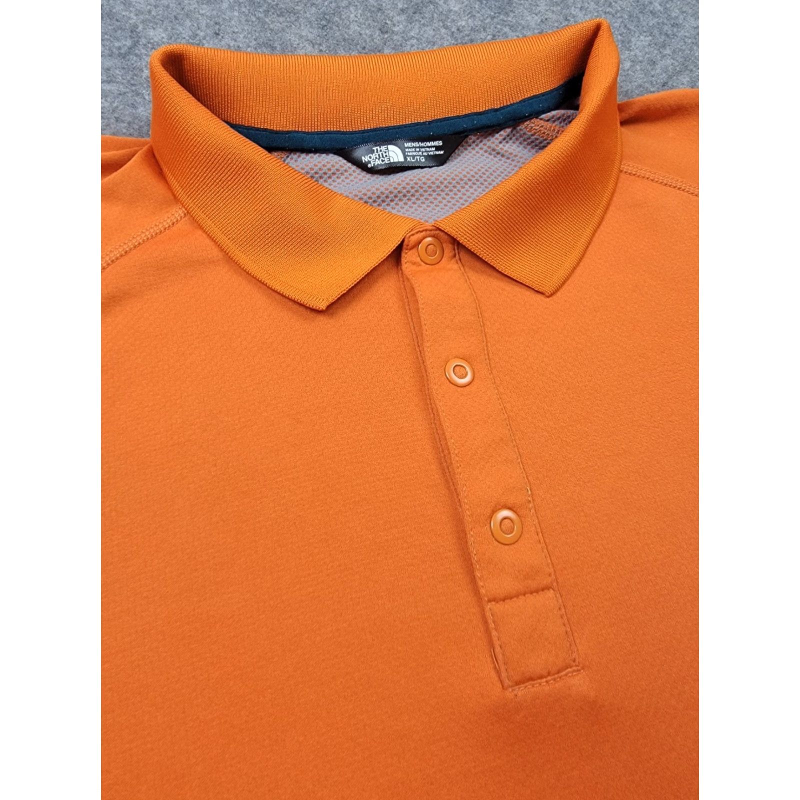 The North Face The North Face Shirt Mens XL Orange Short Sleeve Polo Snap Button Size US XL / EU 56 / 4 - 4 Thumbnail