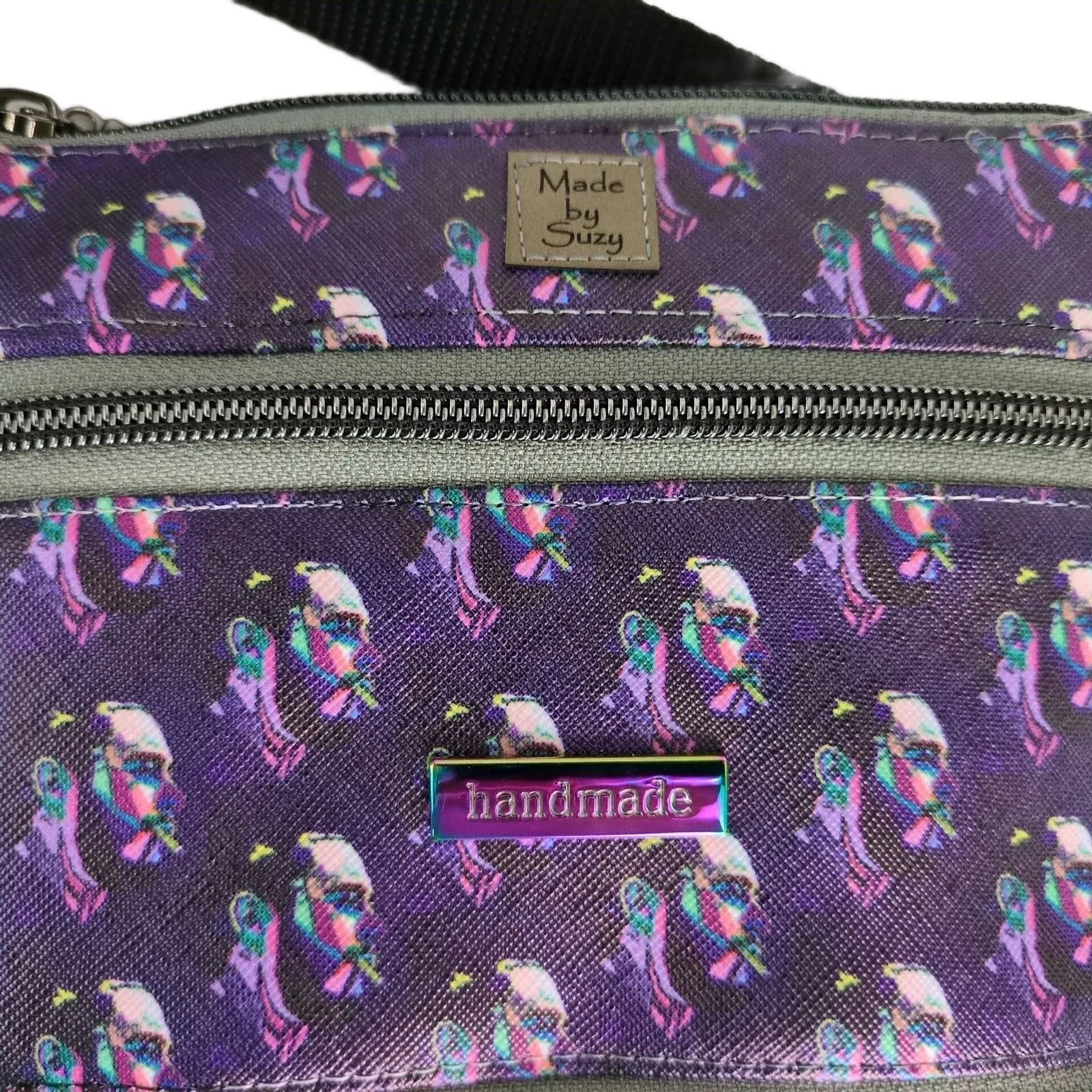 Handmade NWOT Post Malone Print Custom Made By Suzy Crossbody Bag Size ONE SIZE - 2 Thumbnail
