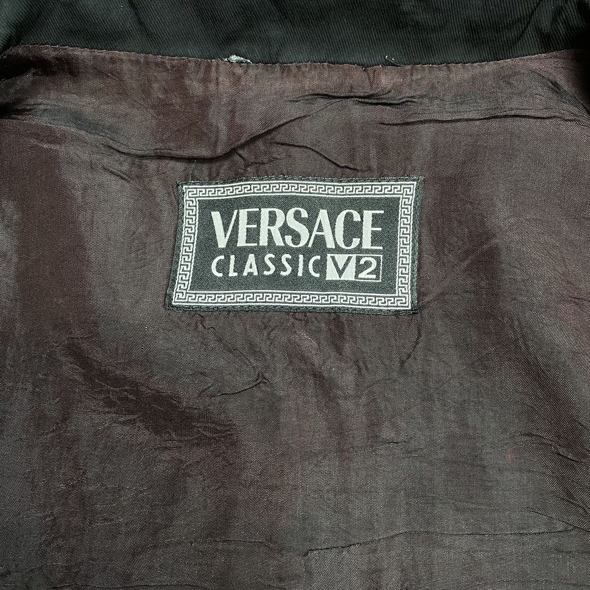 Versace Versace V2 Rayon Work Jacket Boxy Fit Size US M / EU 48-50 / 2 - 7 Thumbnail