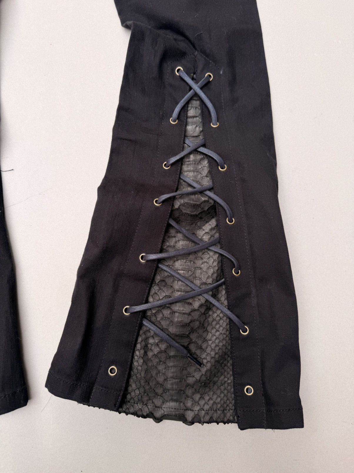 Japanese Brand COX Lace up flare jeans Size US 27 - 5 Thumbnail