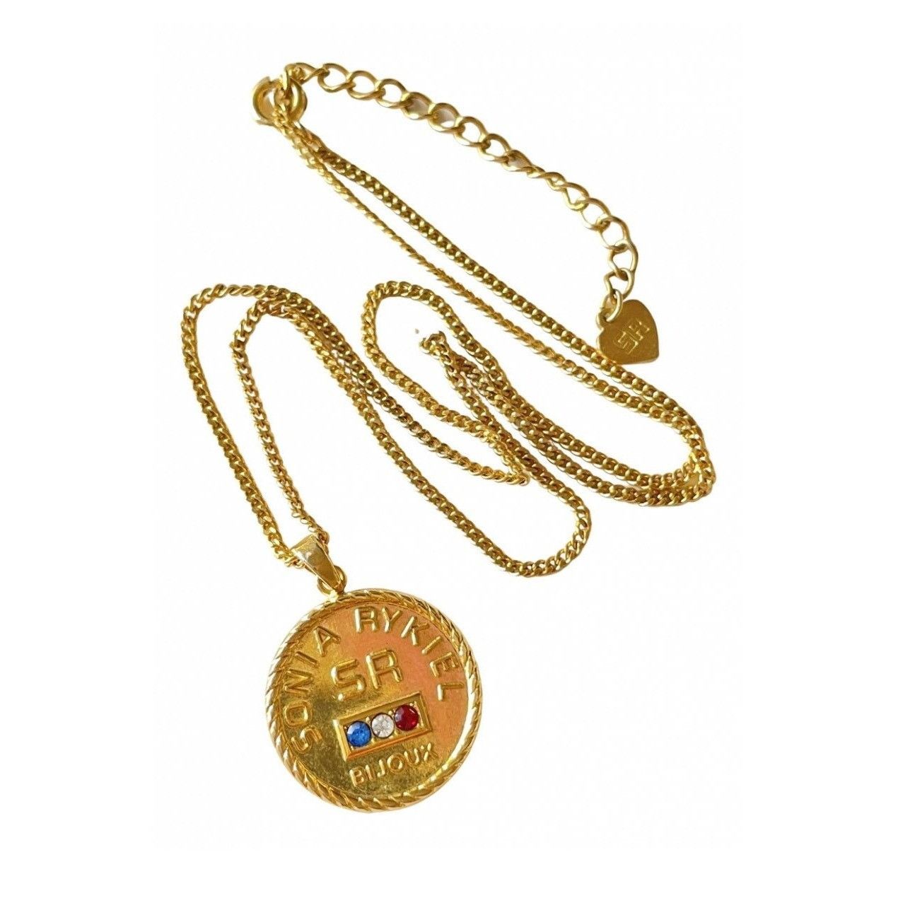 Sonia Rykiel Vintage Sonia Rykiel chain necklace with logo coin top. Size ONE SIZE - 1 Thumbnail