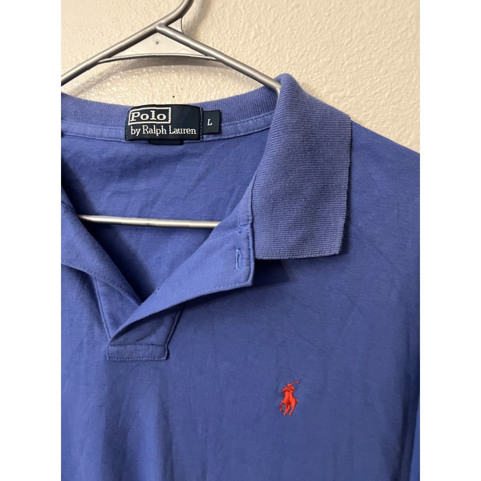 Polo Ralph Lauren Polo Ralph Lauren Polo Shirt Blue Pony Mens Size Large Vintage Size US L / EU 52-54 / 3 - 2 Thumbnail