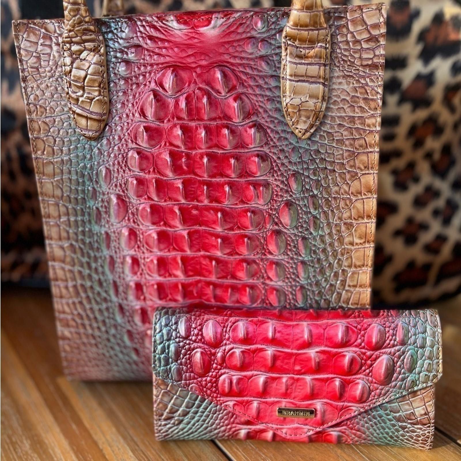 BRAHMIN Brahmin Moira Lakeridge Ombre Melboure Bag With Wallet Size ONE SIZE - 4 Thumbnail
