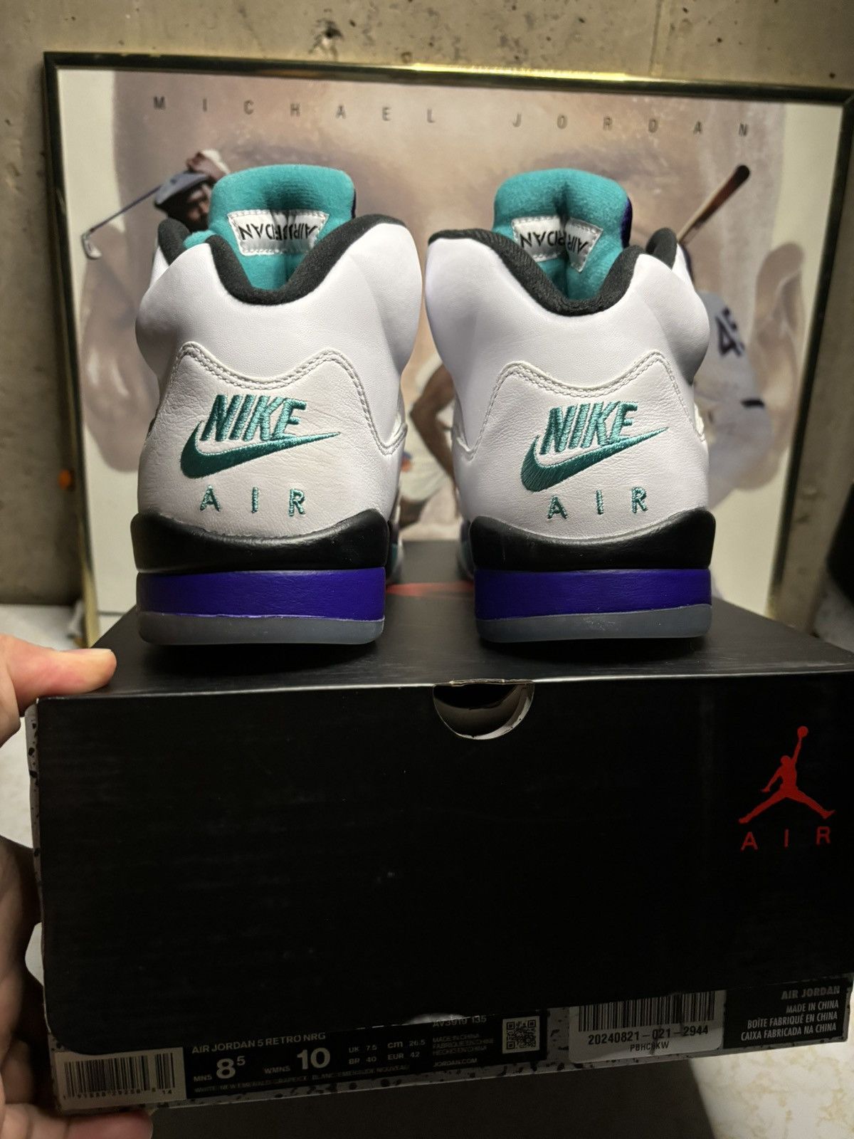 Jordan Brand Air Jordan 5 Retro fresh prince grape Size US 8.5 / EU 41-42 - 7 Thumbnail