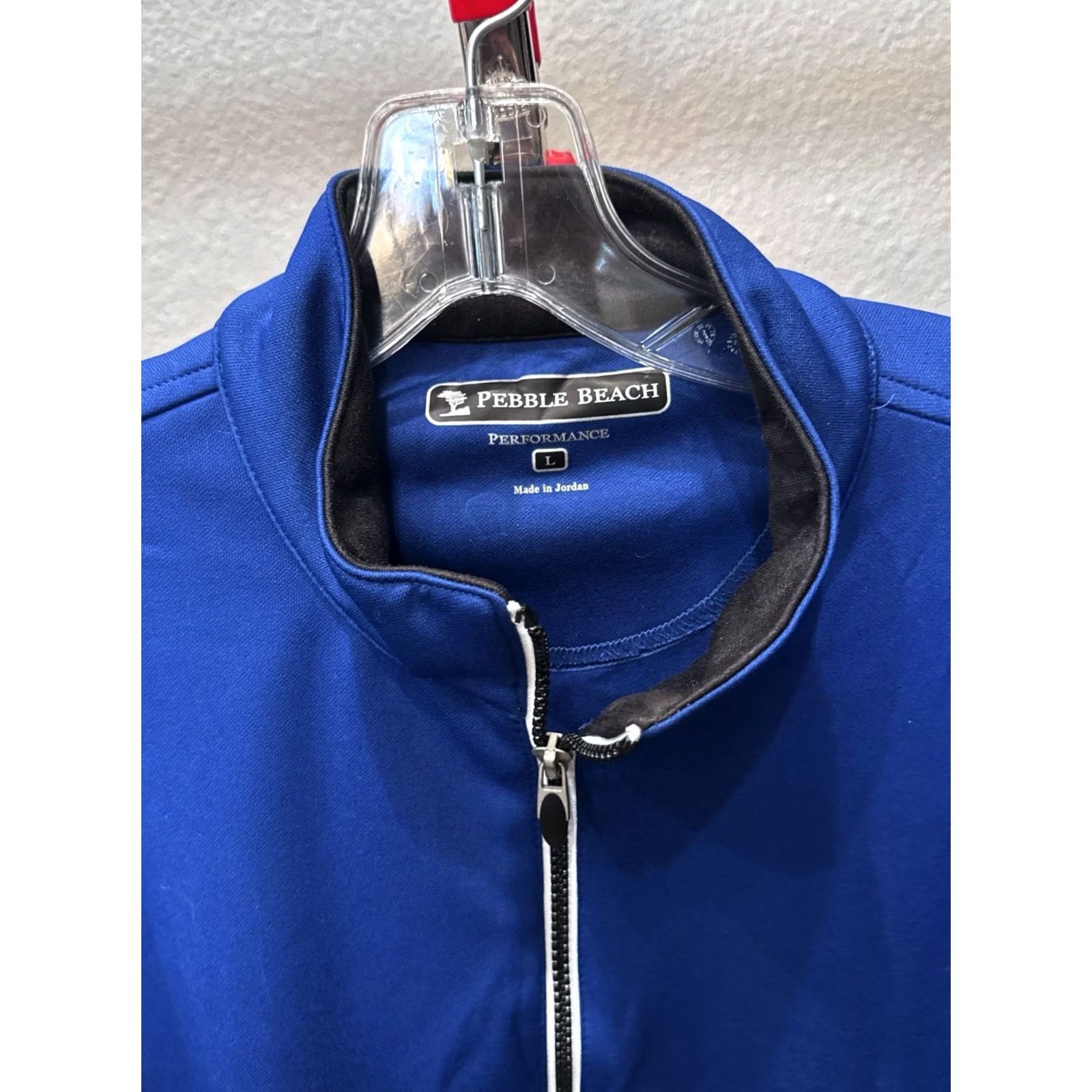 Vintage Pebble Beach Blue Performance Zippered SWEATER Large L Mens Size US L / EU 52-54 / 3 - 4 Thumbnail