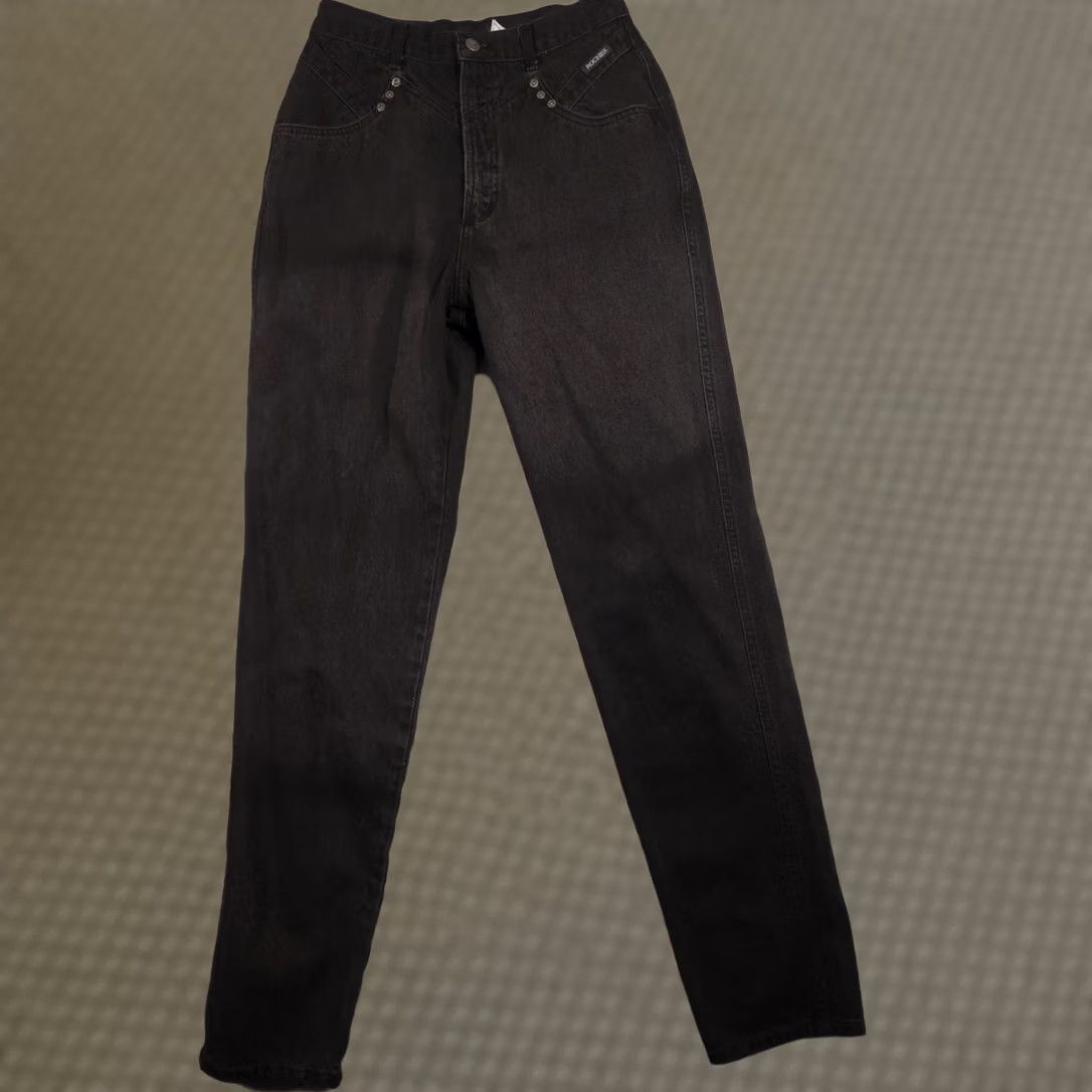 Vintage VINTAGE Rockies Jeans Womens 13 T Black High Rise Mom Western Tapered Denim 90s Size 34" / US 12 / IT 48 - 1 Thumbnail