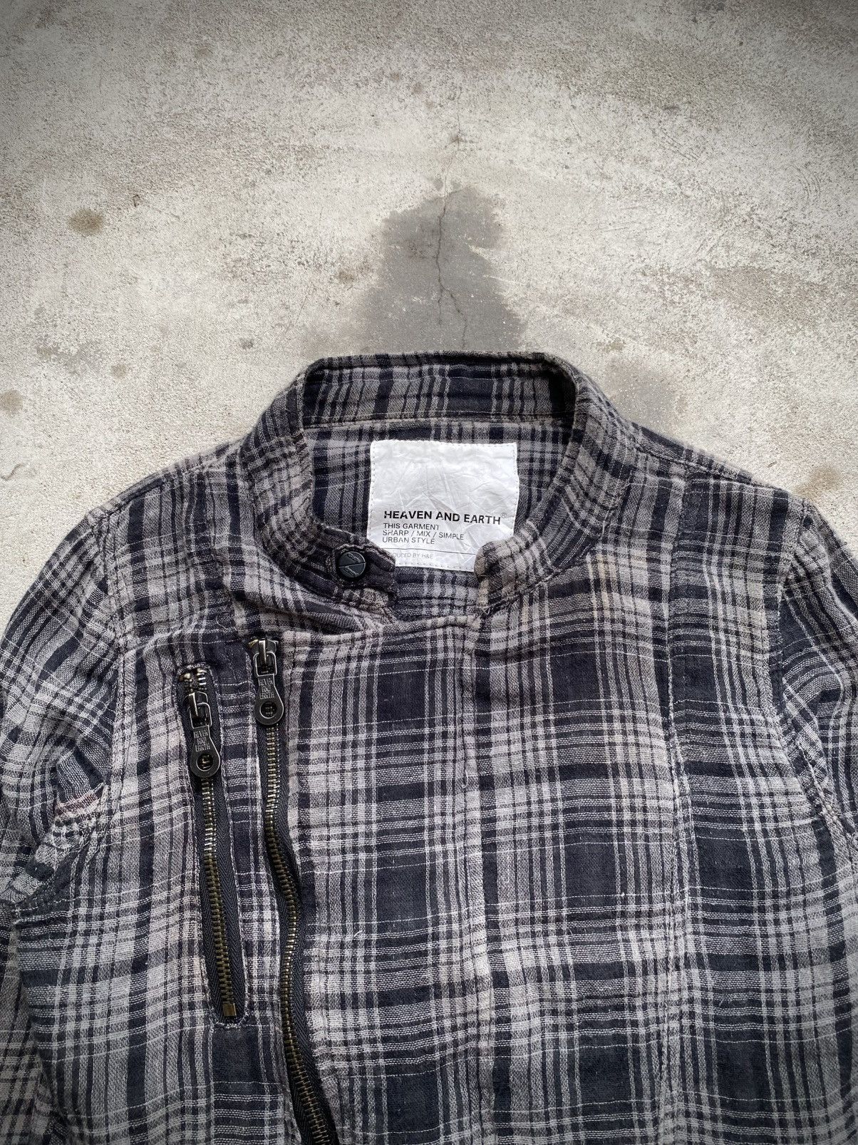 KMRii HEAVEN AND EARTH STUDDED RAMONES PLAID JACKET PUNK GOTHIC Size M / US 6-8 / IT 42-44 - 2 Thumbnail