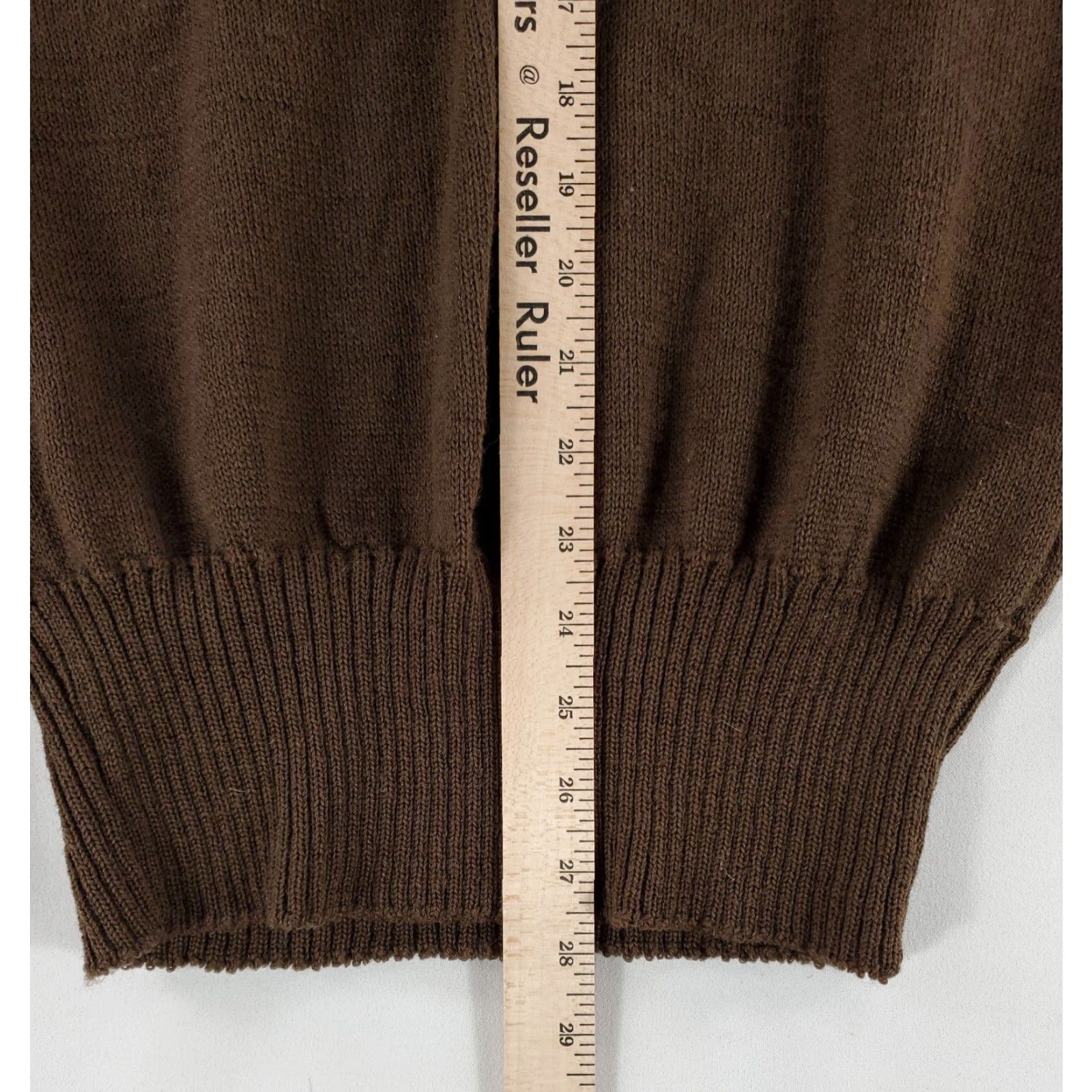 Vintage VINTAGE US Army Sweater 5 Button Henley Wool Pullover Mens L Green 80s 100% Wool Size US L / EU 52-54 / 3 - 6 Thumbnail