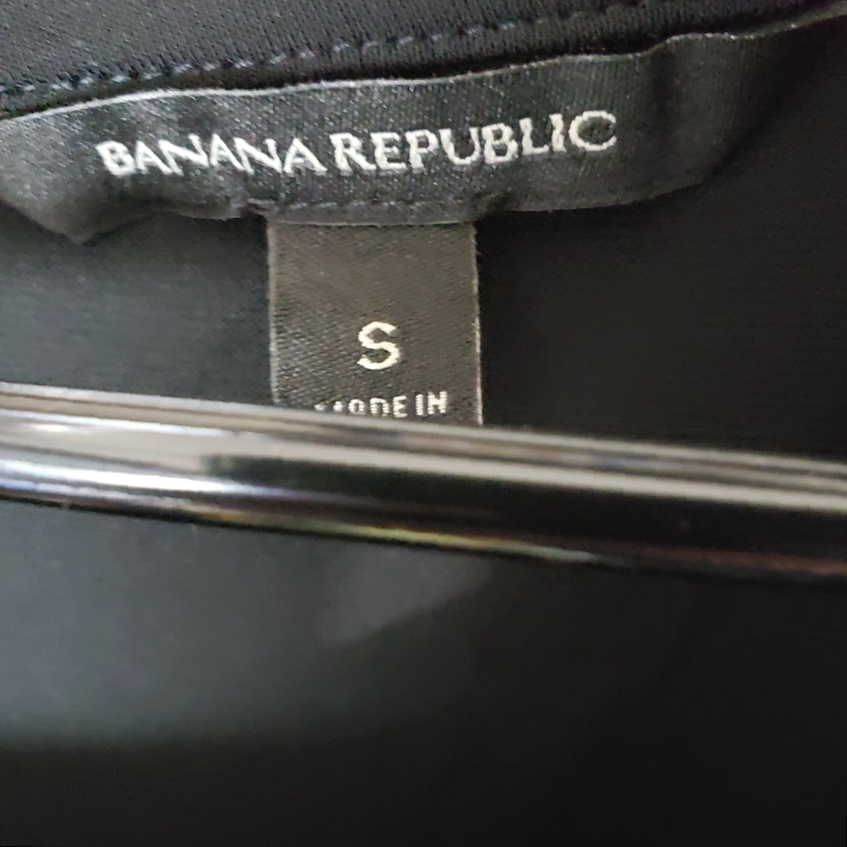 Banana Republic Banana Republic Womens Top Sz Small Solid Black Scallop Short Sleeves Tie Waist Blouse Shirt Adult Small Womens Black Size S / US 4 / IT 40 - 5 Thumbnail