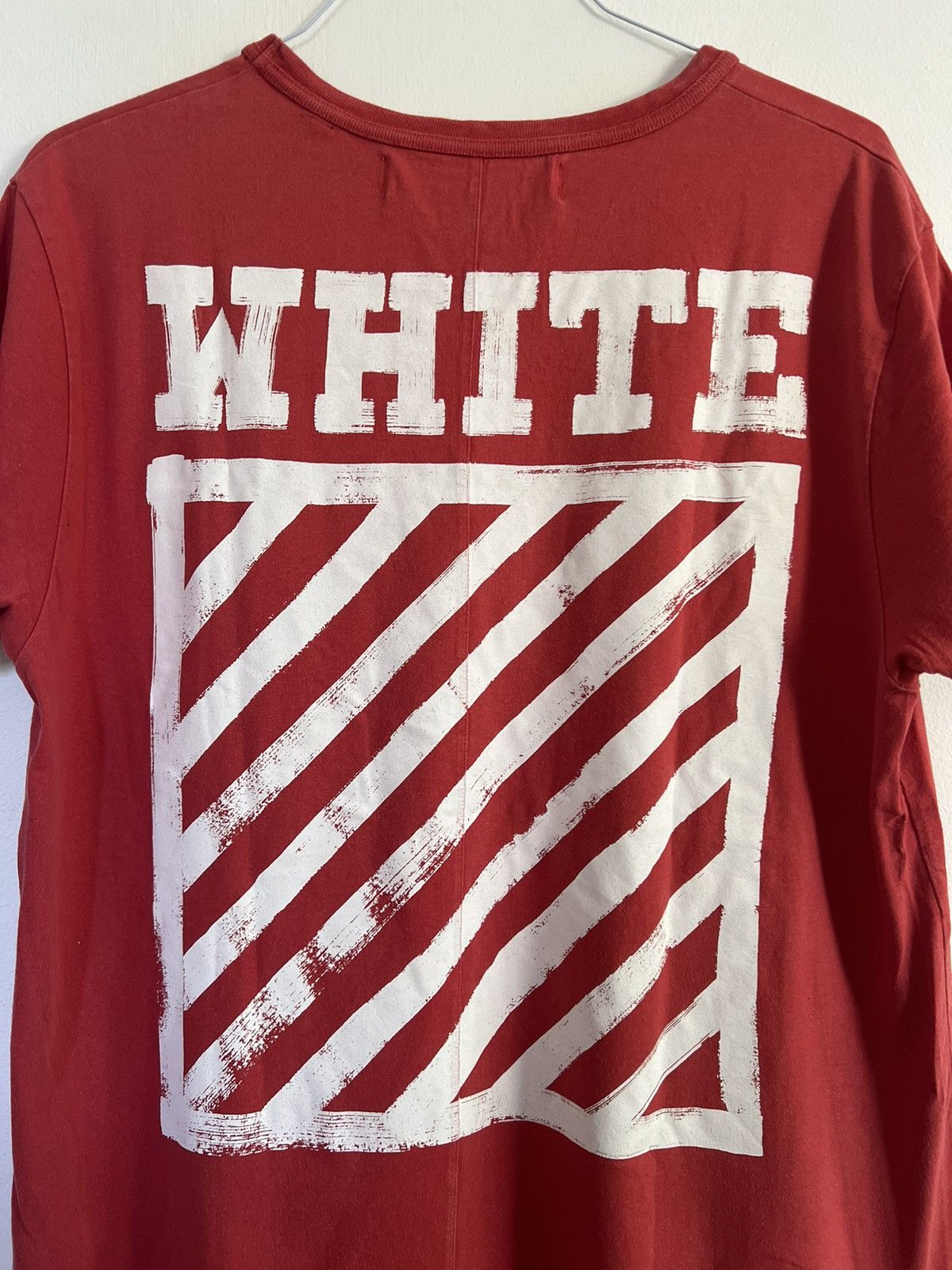 Off-White Off white brushed logo paint TEE Size US M / EU 48-50 / 2 - 4 Thumbnail