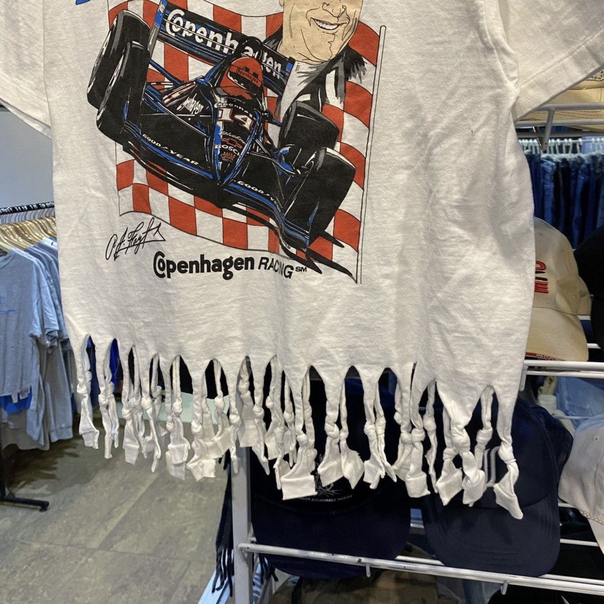 COPENHAGEN STUDIOS × NASCAR × Vintage Vintage 92s B.tatman Copenhagen Racing t shirt Size US L / EU 52-54 / 3 - 4 Thumbnail