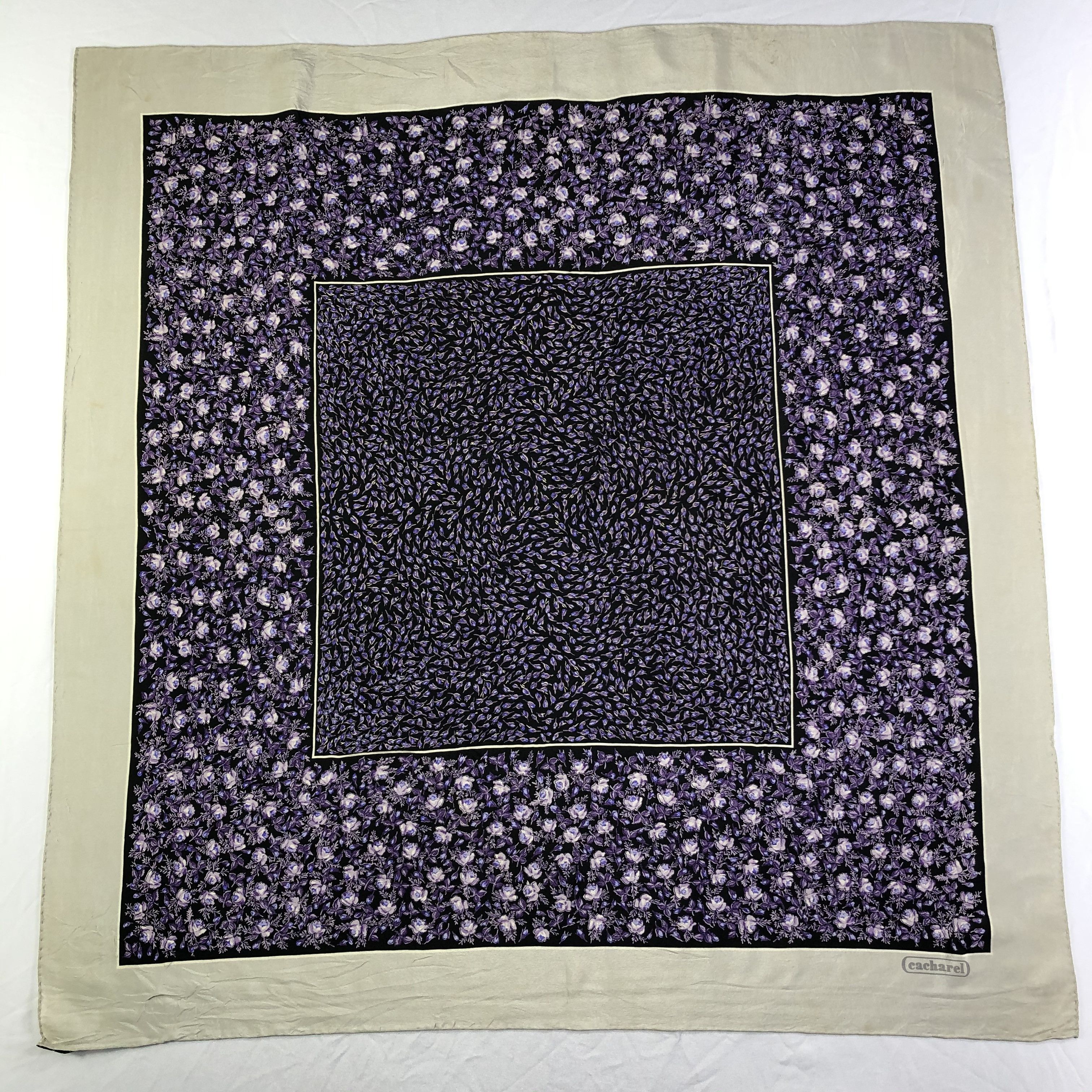 Vintage Vintage Cacharel Silk Scarf Size ONE SIZE - 2 Thumbnail