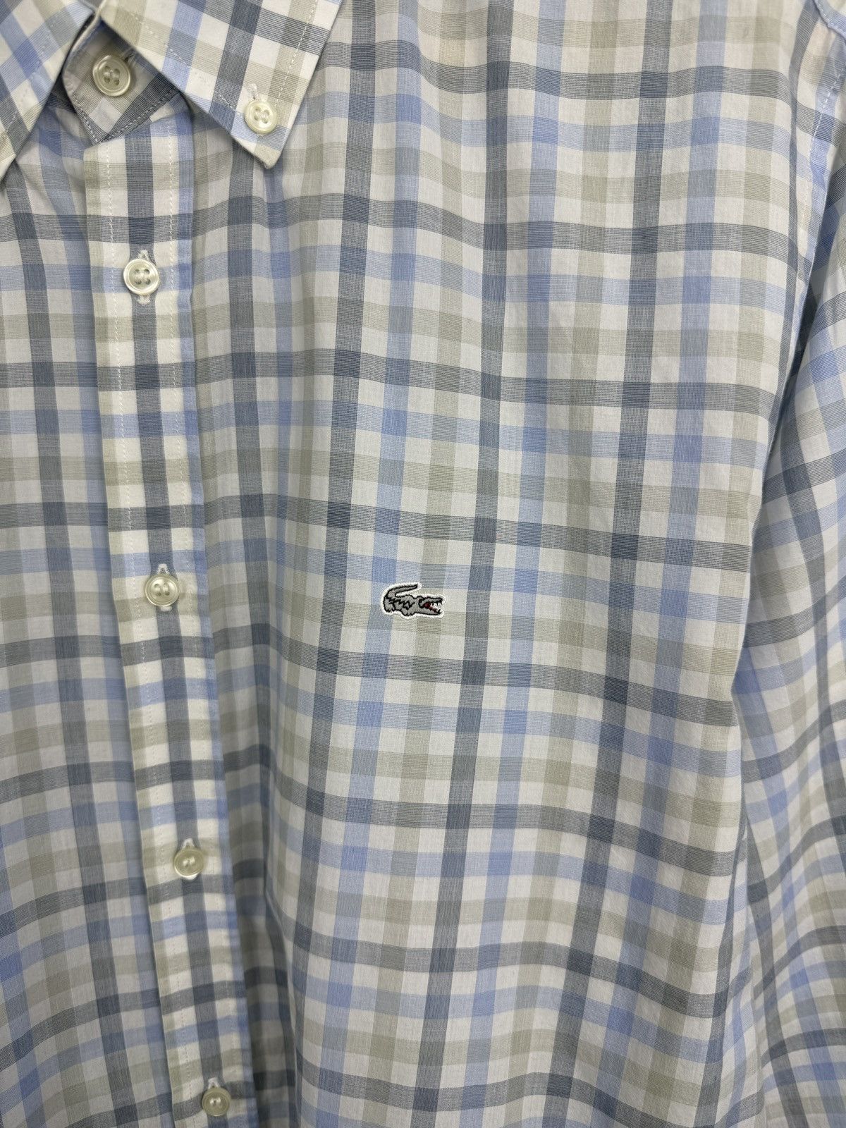 Lacoste 🇫🇷 Vintage 90s Lacoste Regular Fit Shirt Made in France Retro Size US L / EU 52-54 / 3 - 4 Thumbnail