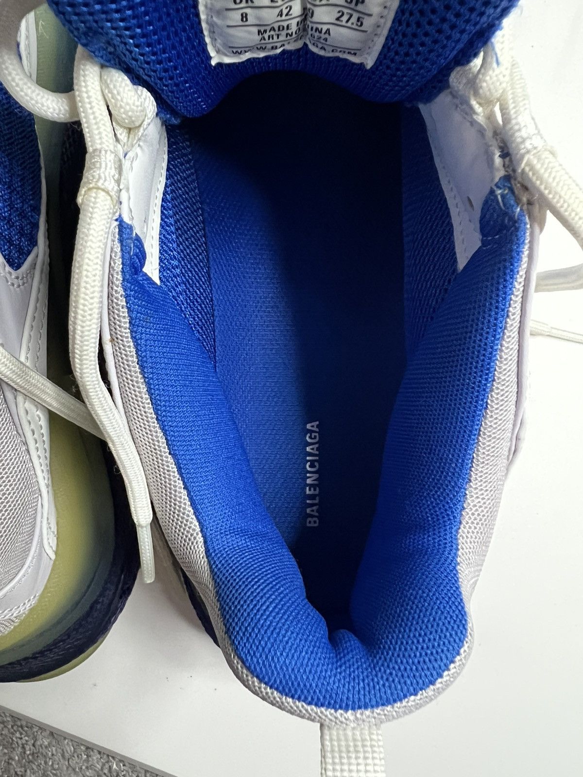 Balenciaga Balenciaga Triple S white/blue Size US 9 / EU 42 - 7 Thumbnail