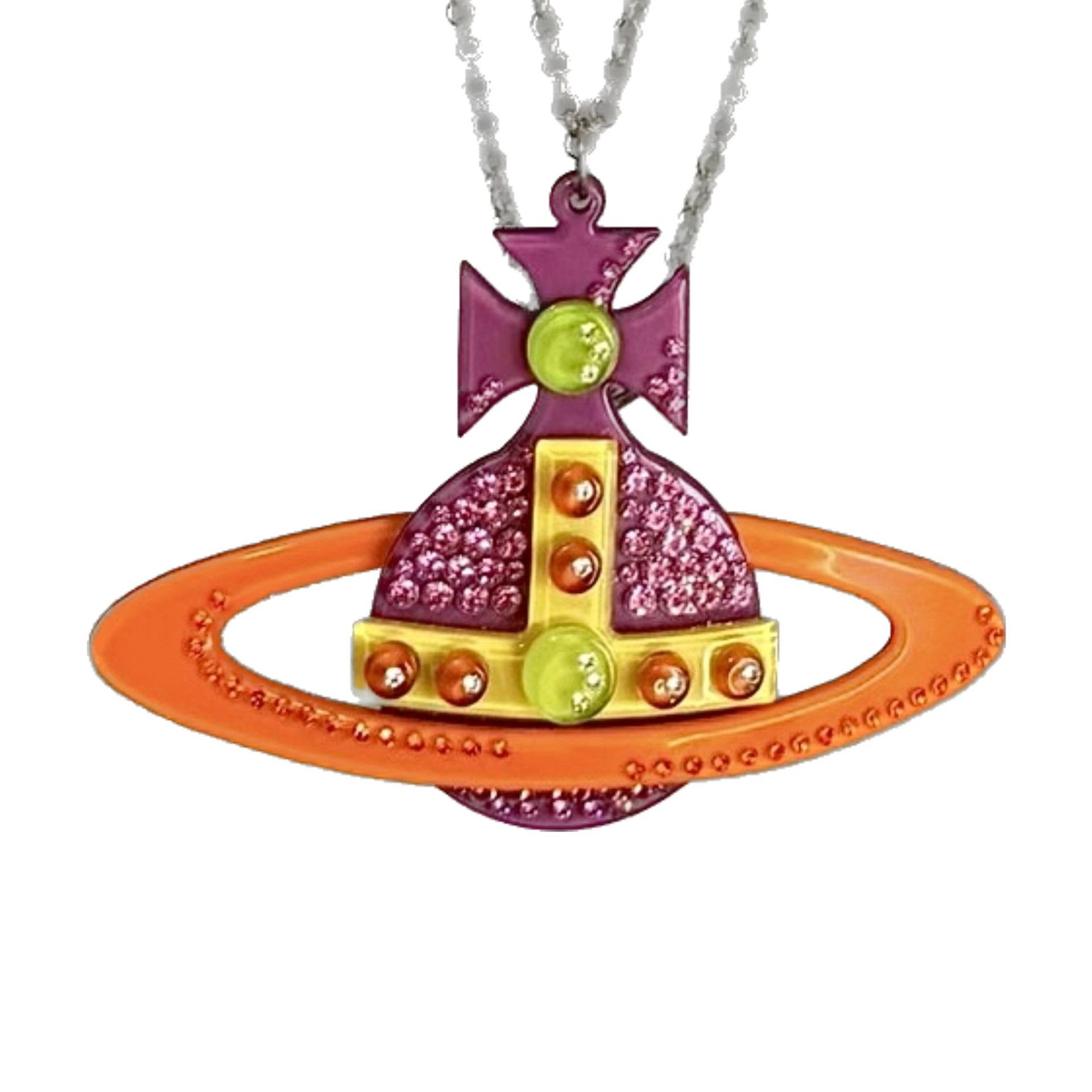 Vivienne Westwood Vivienne Westwood Vintage Acrylic Saturn Necklace Size ONE SIZE - 1 Thumbnail