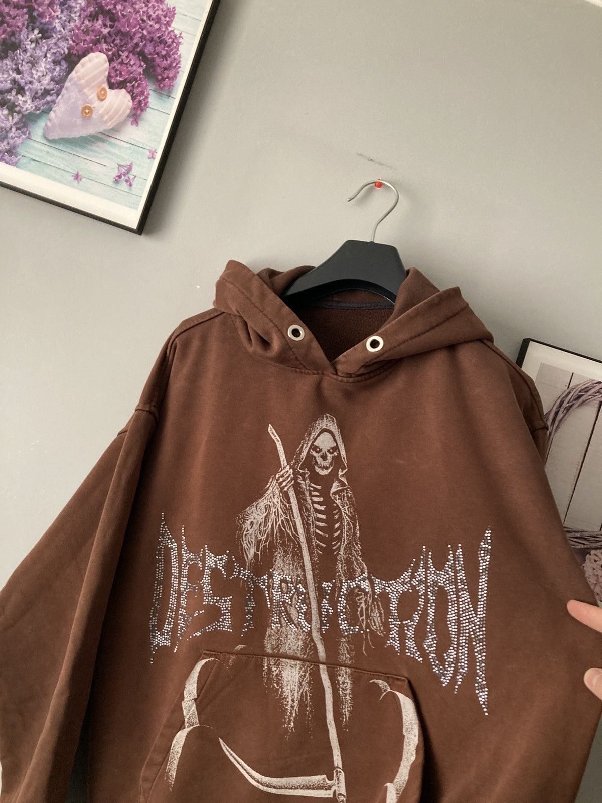 Vintage Animal wave boxy oversized hoodie sweatshirt M y2k vintage Size US M / EU 48-50 / 2 - 6 Thumbnail