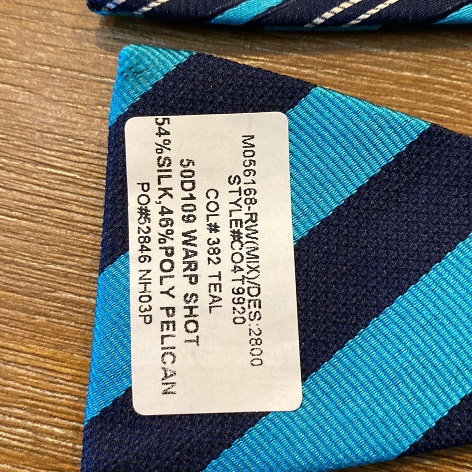 Countess Mara Countess Mara teal blue silk blend bow tie special occasion Size ONE SIZE - 3 Thumbnail