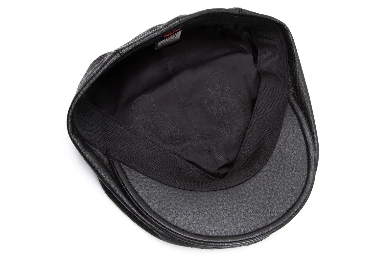 Jean Paul Gaultier Buffalo Embroidered Cow Leather Hunching Hat in Black Size ONE SIZE - 8 Thumbnail