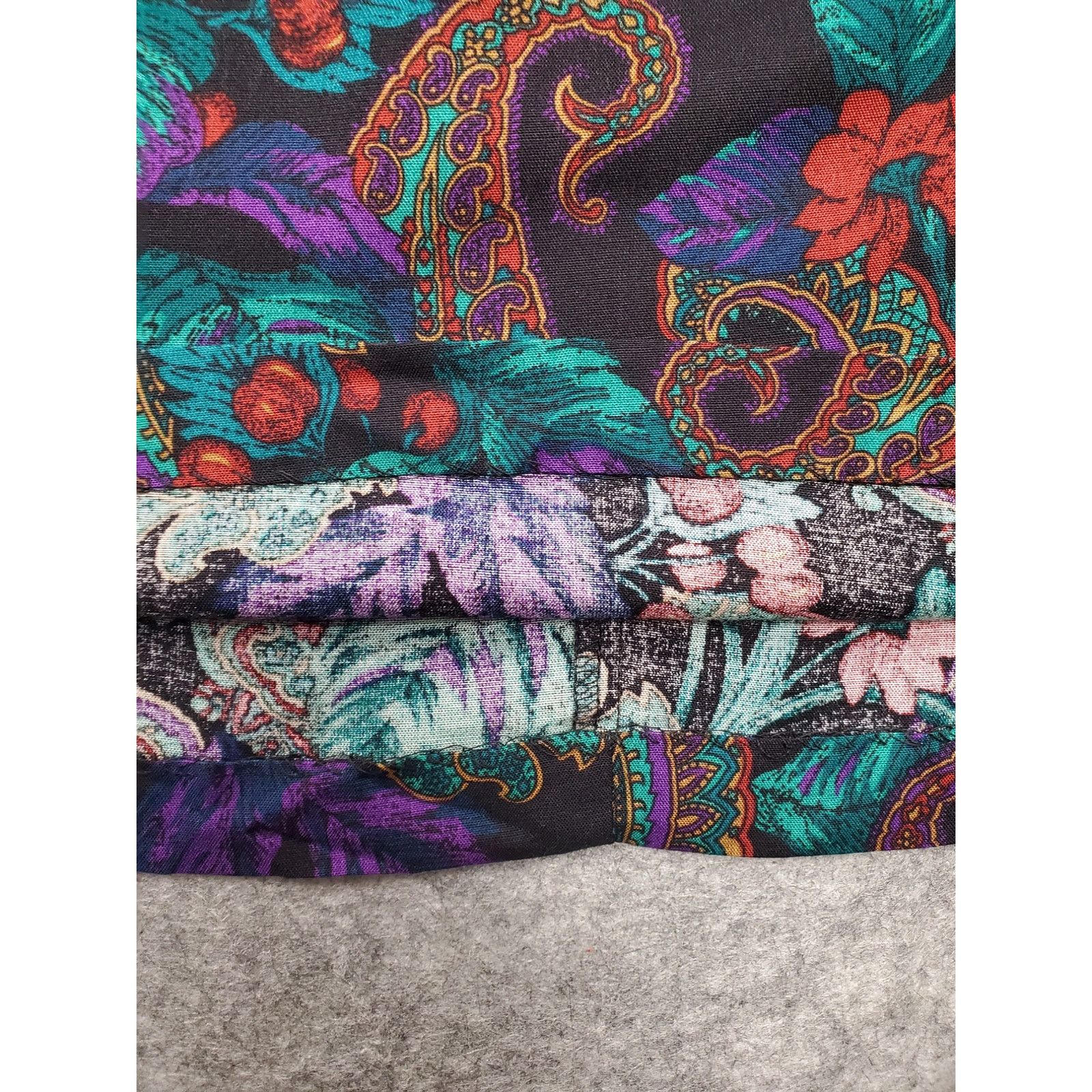 Other Vintage Women's Size 14 Alfred Dunner Floral Paisley Skirt Size 36" / US 14 / IT 50 - 6 Thumbnail