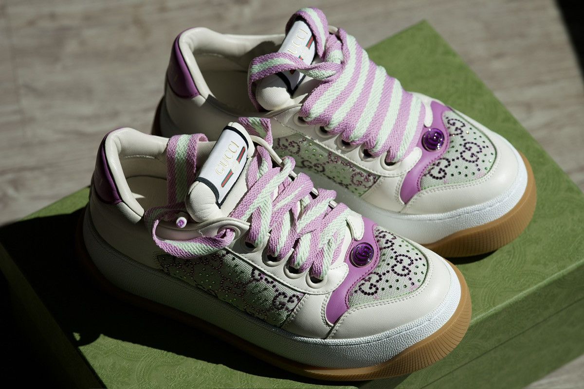 Gucci Gucci rhinestone sneakers . Original price $1299 Size US 7.5 / IT 37.5 - 4 Thumbnail