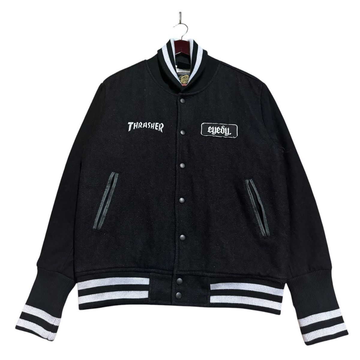 Japanese Brand Eye Candy X Thrasher Magazine Baseball Varsity Jacket Size US M / EU 48-50 / 2 - 4 Thumbnail