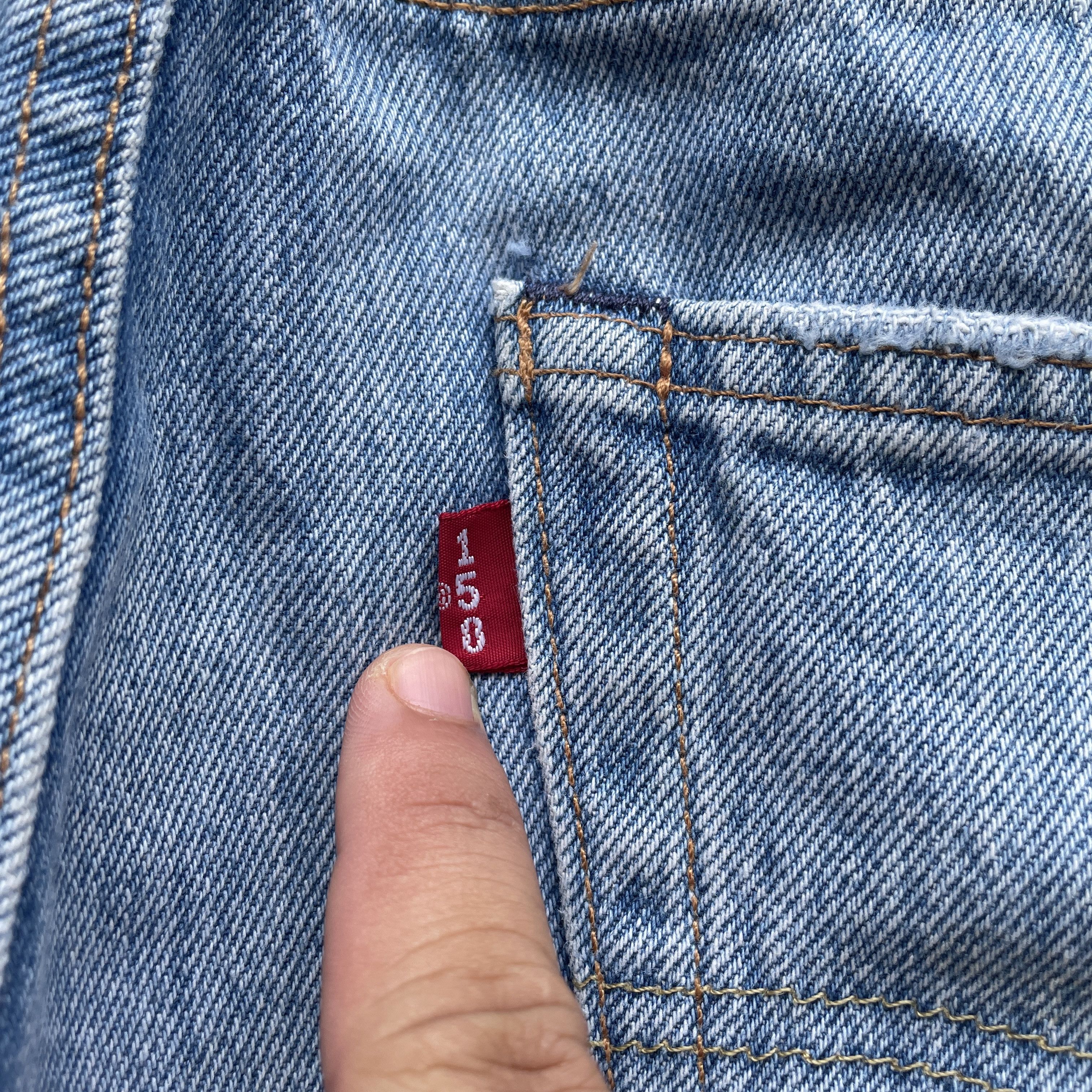 Levi's W34 LEVI’S BIG E DISTRESSED DENIM FADED RIPPED JEANS PANTS Size US 34 / EU 50 - 11 Thumbnail