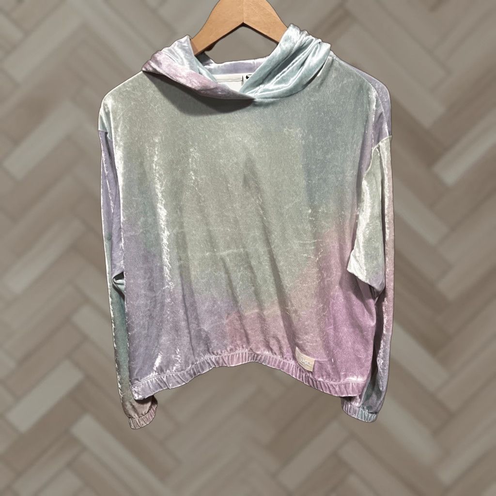 Nike Nike Women’s Small Hoodie Velour Pastel Pullover Top Venice/White 90s Logo Activewear Womens Size S / US 4 / IT 40 - 1 Thumbnail