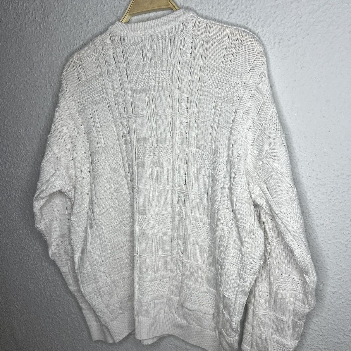 Lacoste Vintage Lacoste Knitwear Sweater Jumper White Logo Cable Size US M / EU 48-50 / 2 - 8 Thumbnail