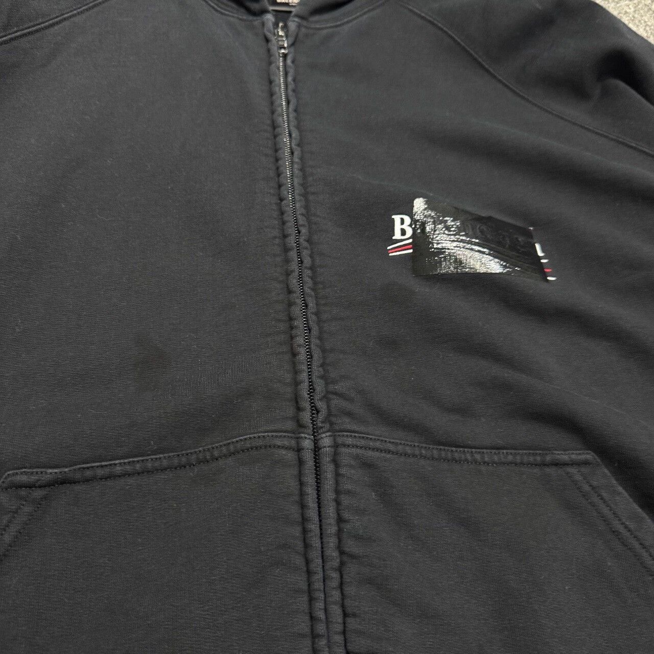 Balenciaga Balenciaga Black Hoodie with Stripes. Size US L / EU 52-54 / 3 - 6 Thumbnail