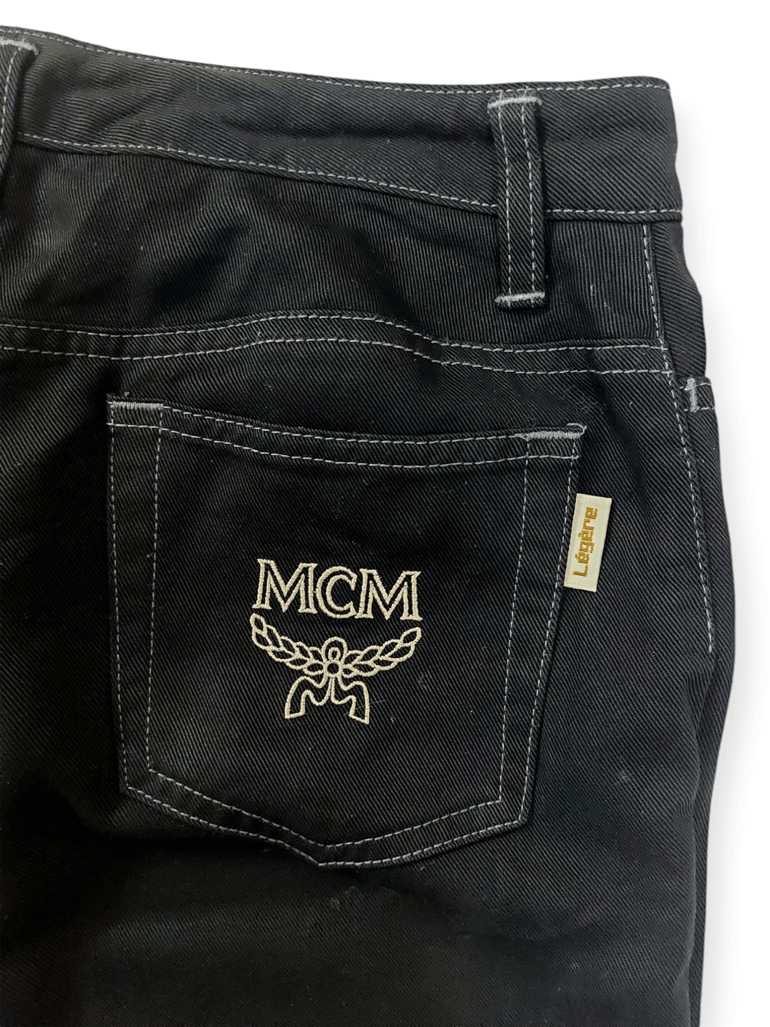 MCM Embroidered Logo MCM Cupra Pants Japan Made Size 26" / US 2 / IT 38 - 11 Thumbnail