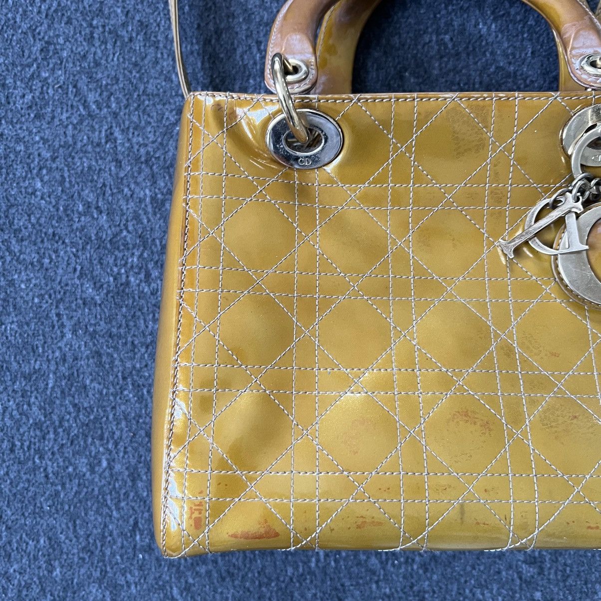 Christian Dior Monsieur Christian dior lady dior cannage patent bag Size ONE SIZE - 3 Thumbnail