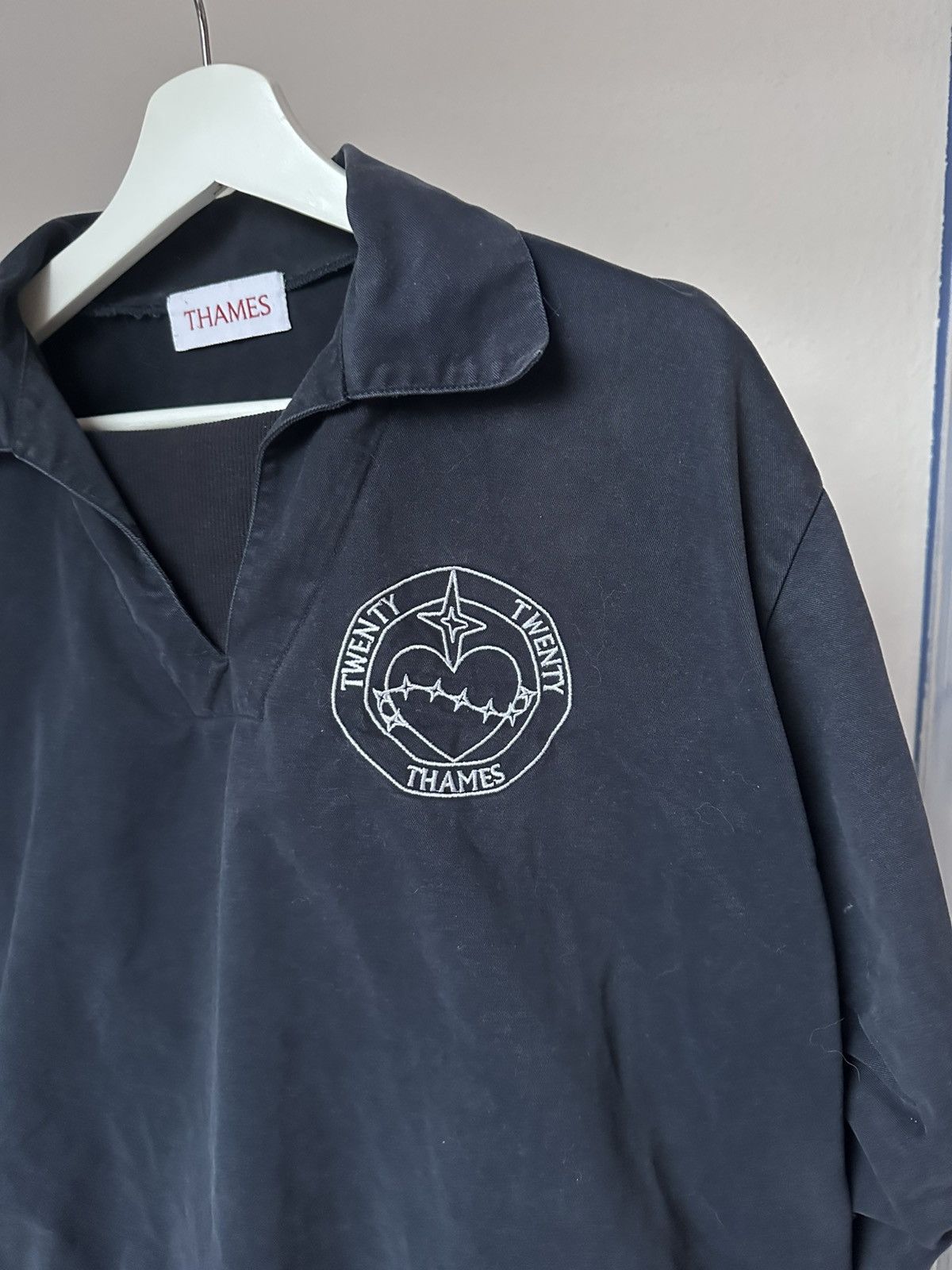 Thames × Thames MMXX. THAMES TICKER DRILL RUGBY CREW SWEAT Size US L / EU 52-54 / 3 - 2 Thumbnail