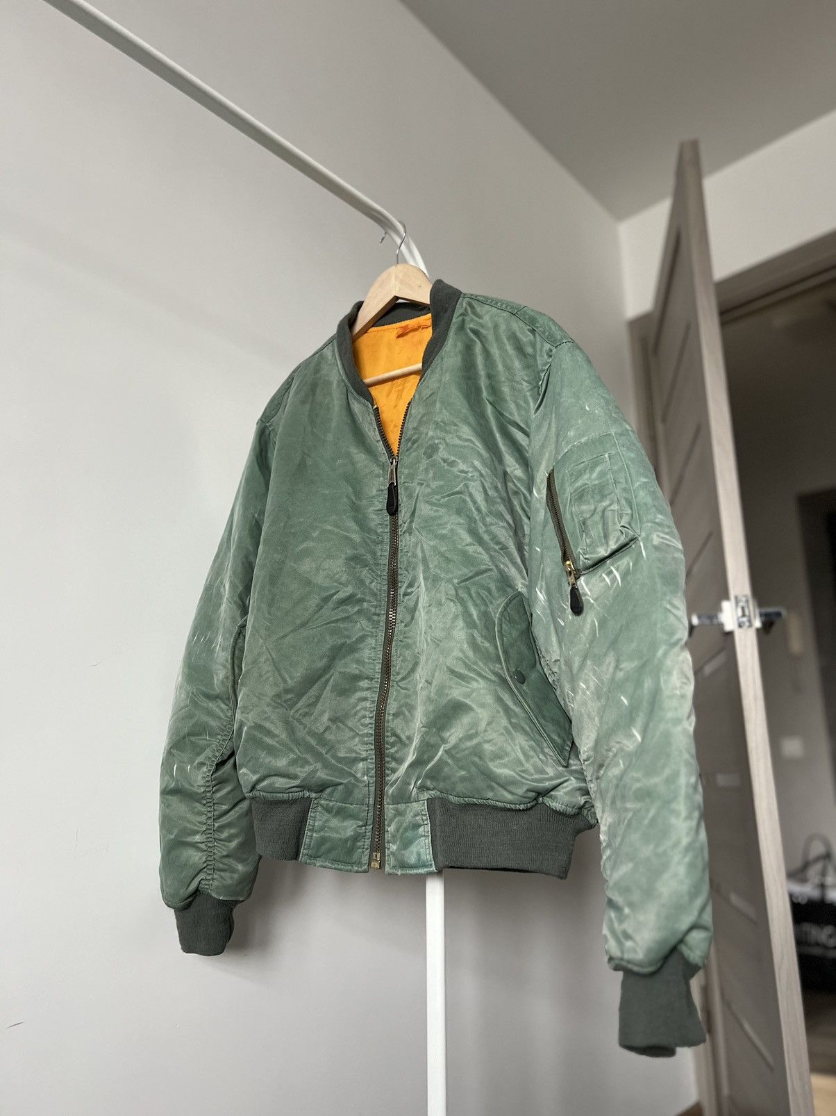 Balenciaga Destroyed Bomber | Grailed