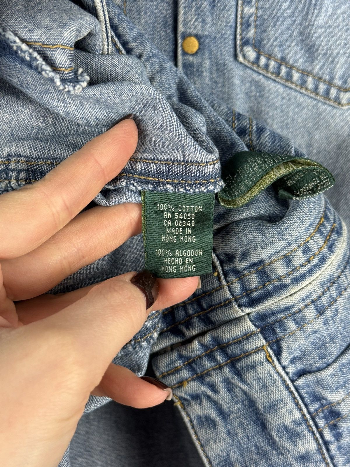 Ralph Lauren Ralph Lauren Jeans Co Vintage Denim Full Zip Western Jacket Size L / US 10 / IT 46 - 14 Thumbnail