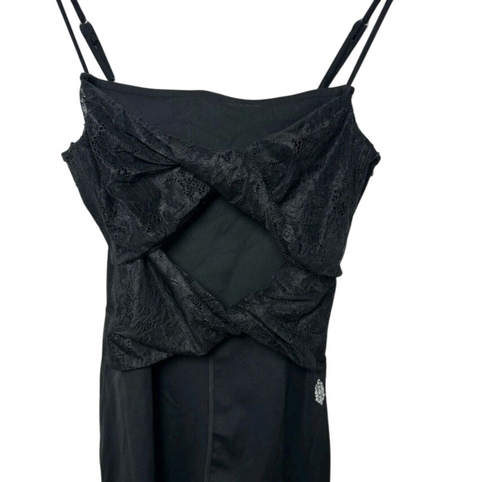 Free People New FP MOVEMENT Lace Me Up Onesie $118 Small Black Size 28" / US 6 / IT 42 - 6 Thumbnail