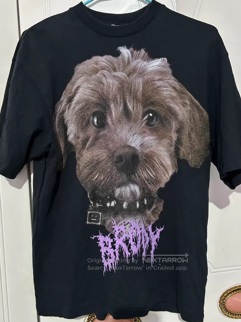 Acne Studios Acne Studios Dog Animal Pattern Printed Round Neck Short S Size XXS / US 00 / IT 34 - 1 Thumbnail