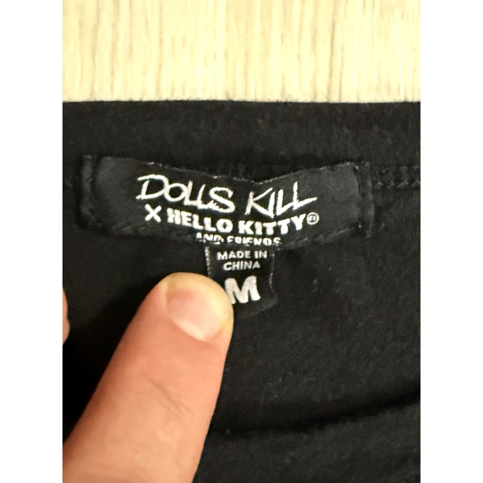 Dolls Kill Dolls Kill x Sanrio Hello Kitty Longsleeve Shirt Medium Cute Japan Anime Womens Black Size M / US 6-8 / IT 42-44 - 7 Thumbnail