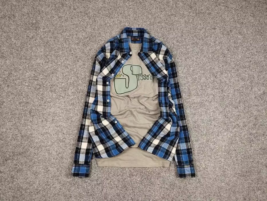 Flannel Vintage Flannel Shirt Travis Scott Style Streetwear Hype Size US L / EU 52-54 / 3 - 1 Thumbnail