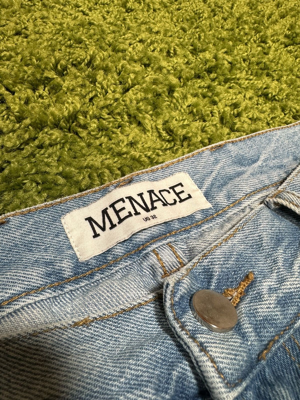 Menace Menace Target Logo Cargo Pocket Denim Pants Size US 32 / EU 48 - 6 Thumbnail