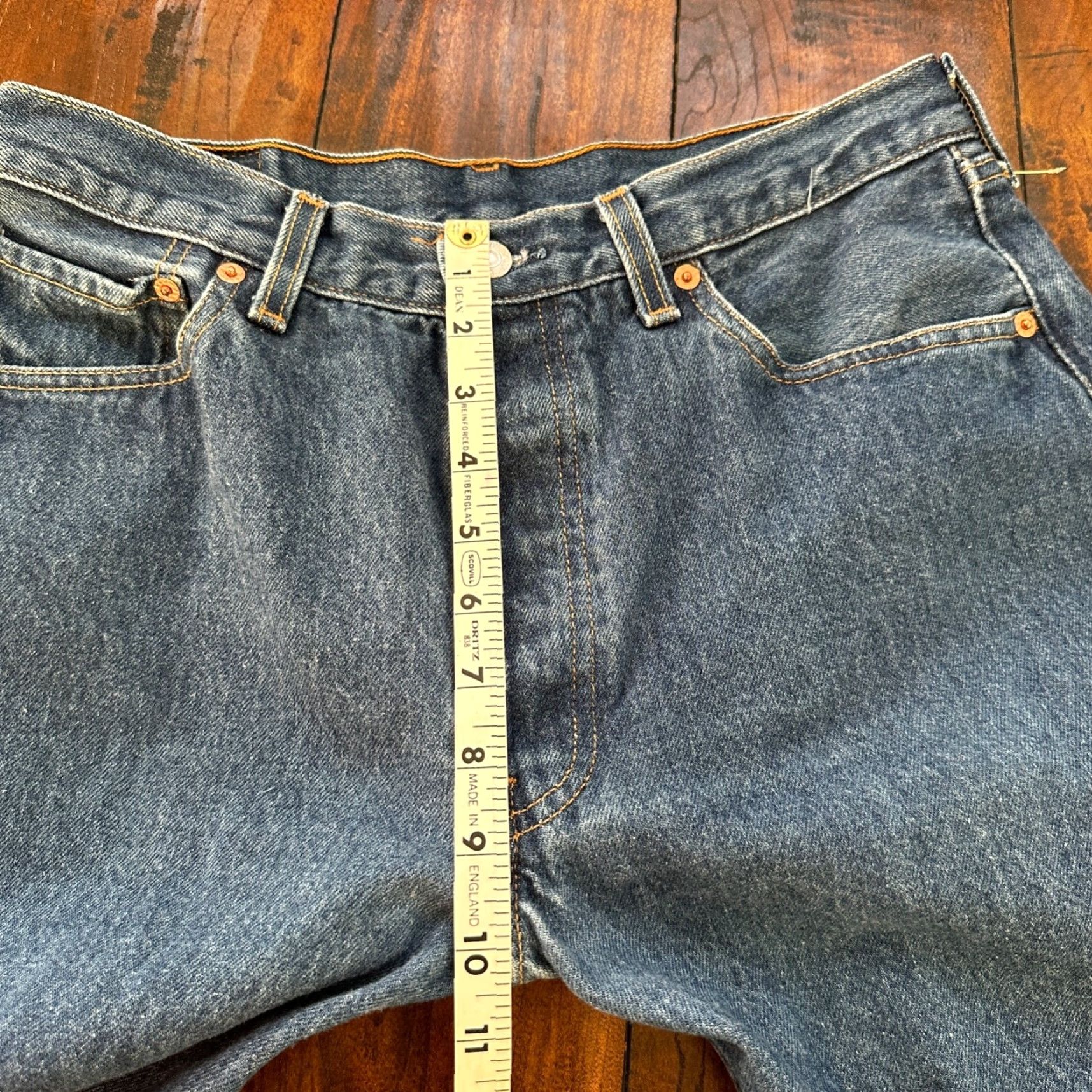 Levi's VINTAGE Levi's 501 XX Jeans Denim Straight 34x30 Blue 90s USA Mens Size US 34 / EU 50 - 6 Thumbnail